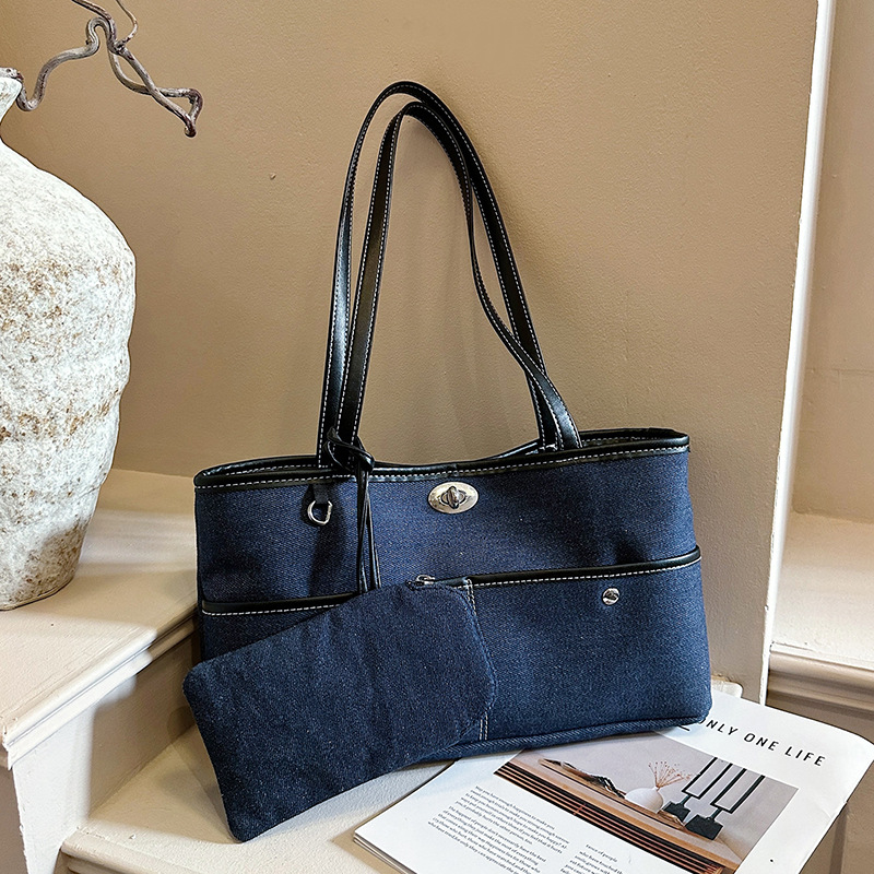 Women Bags In Trend - Vintage Denim Women Handbag and Purse