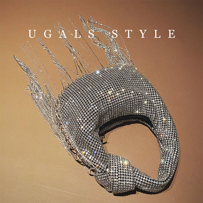 UGALS Diamond Embedded Handbag - Clutch Bag Evening 评论和价格