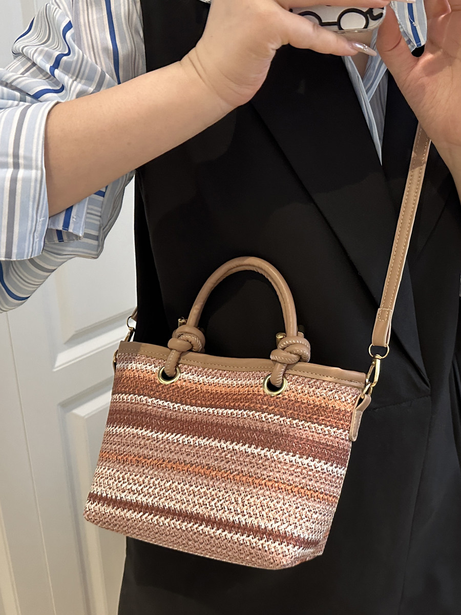 Handheld woven bag for women,  - Women Handheld Bags 评论和价格
