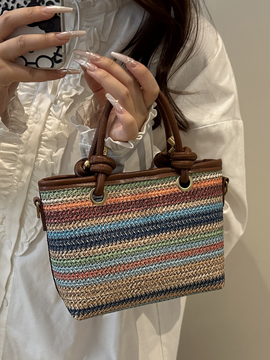 Handheld woven bag for women,  - Women Handheld Bags 评论和价格