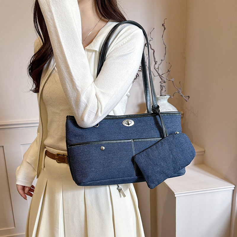 Vintage Denim Women Handbag an - Women Bags In Trend 评论和价格