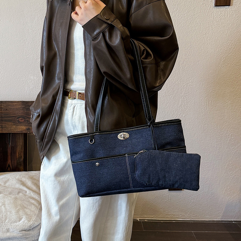 Vintage Denim Women Handbag an - Women Bags In Trend 评论和价格