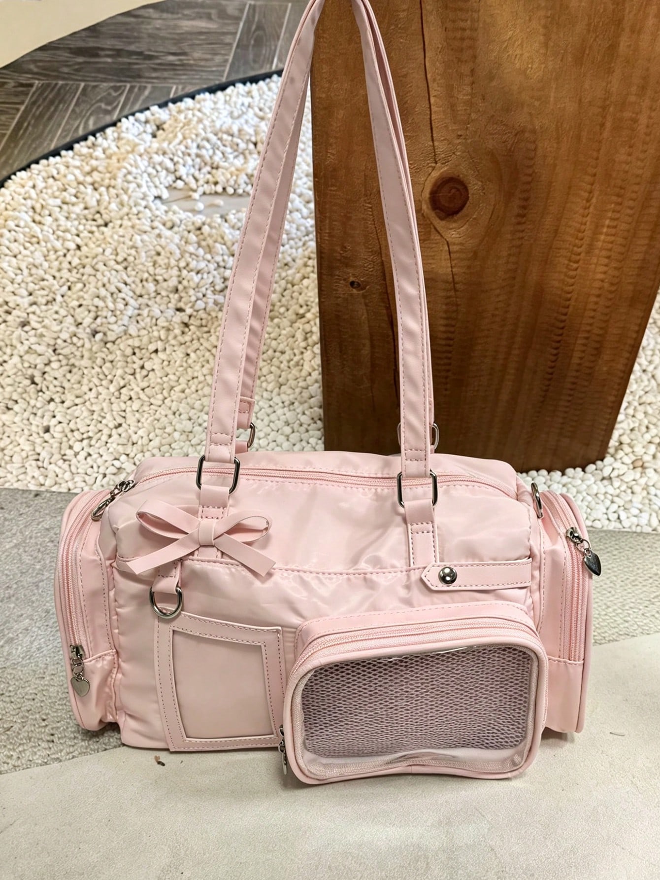 Korean Style Pink Lazy Fashion - Women Handheld Bags 评论和价格