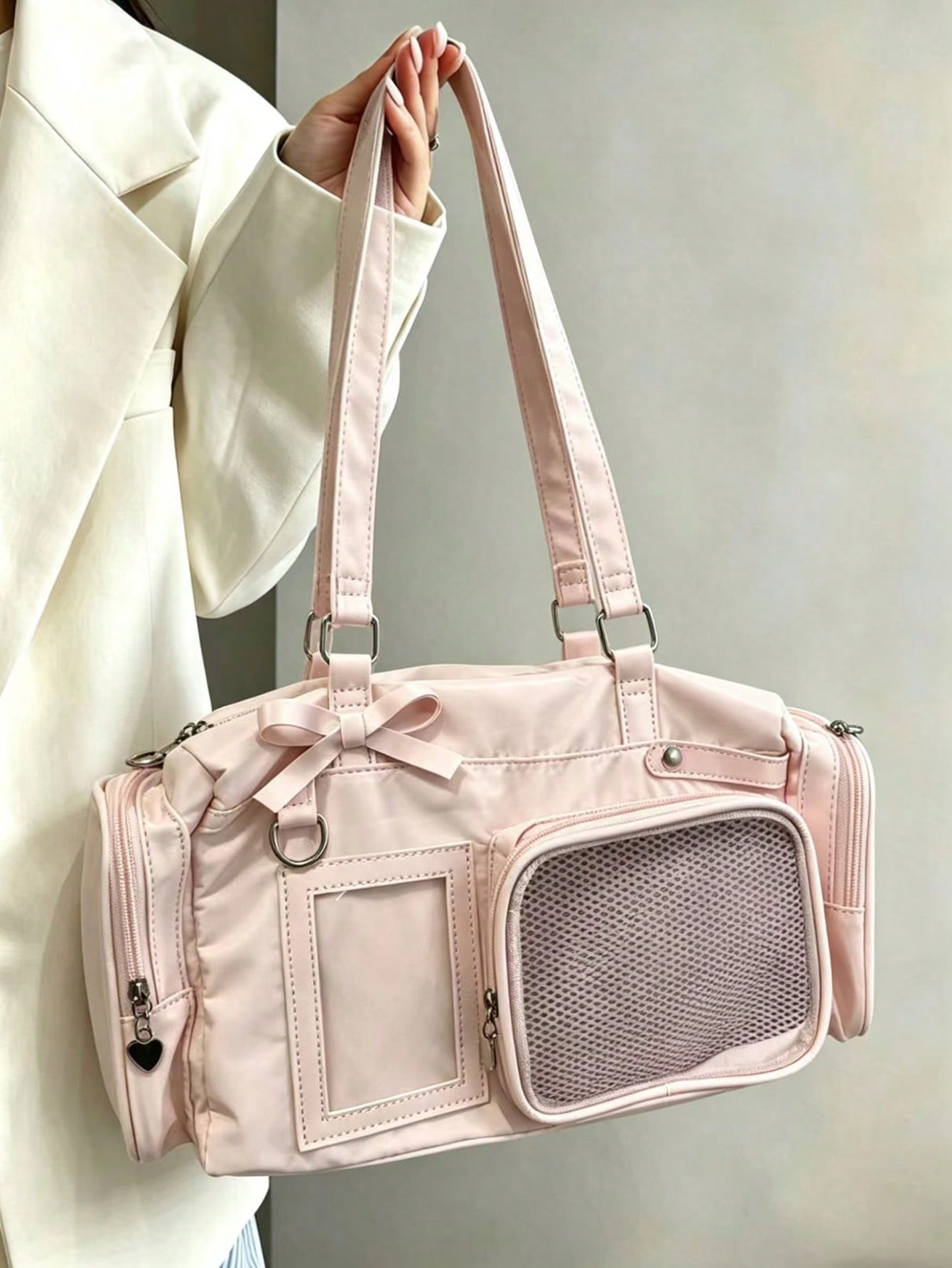Korean Style Pink Lazy Fashion - Women Handheld Bags 评论和价格