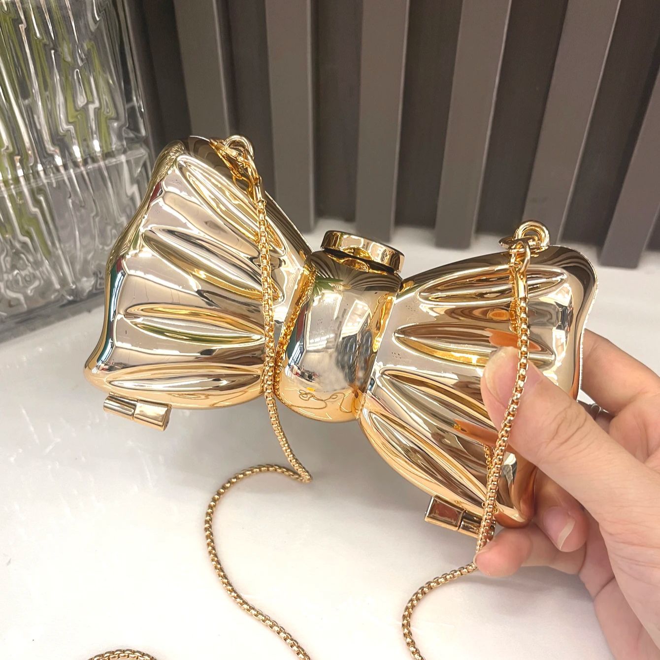 Golden Evening bag  Purses and - Clutch Bag Evening 评论和价格