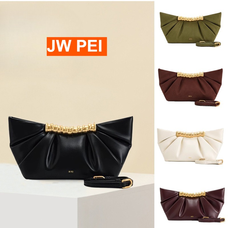 JW PEI Leia Pleated Clutch Met - Women Bags Jw Pei 评论和价格