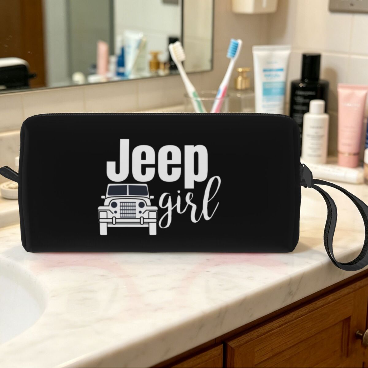 Jeep Girl Makeup Bag Cosmetic  - Women'S Jeep Bags 评论和价格