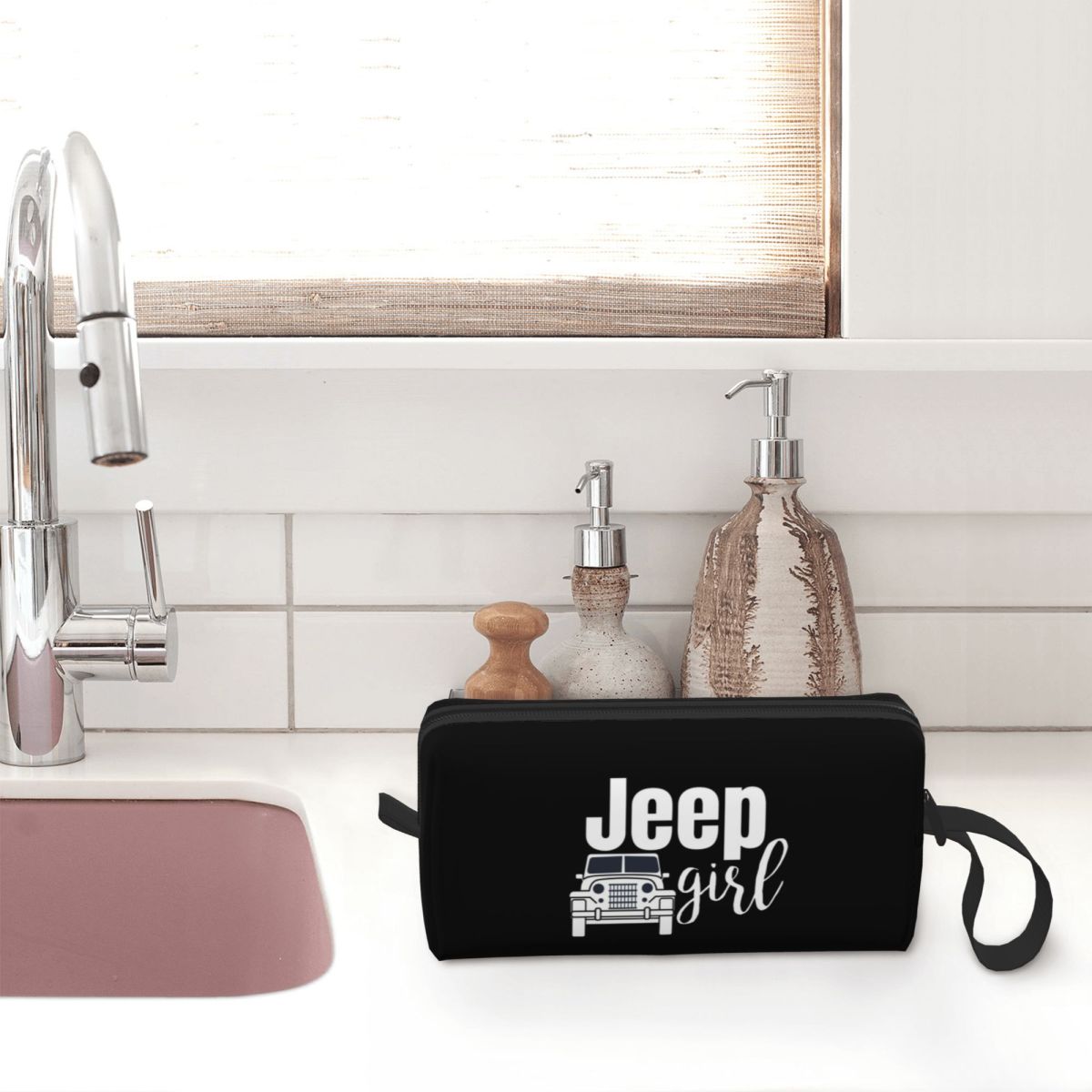 Jeep Girl Makeup Bag Cosmetic  - Women'S Jeep Bags 评论和价格