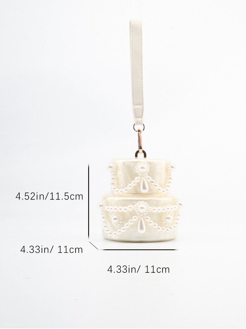 Cake shape clutch bag acrylic  - Clutch Bag Evening 评论和价格