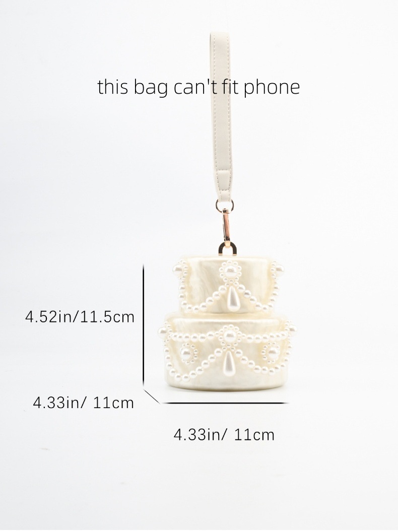Cake shape clutch bag acrylic  - Clutch Bag Evening 评论和价格