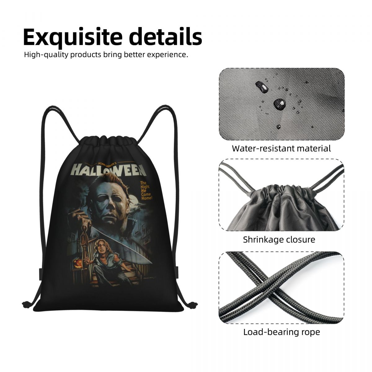 Halloween Michael Myers Drawst - Women Bags Myer 评论和价格