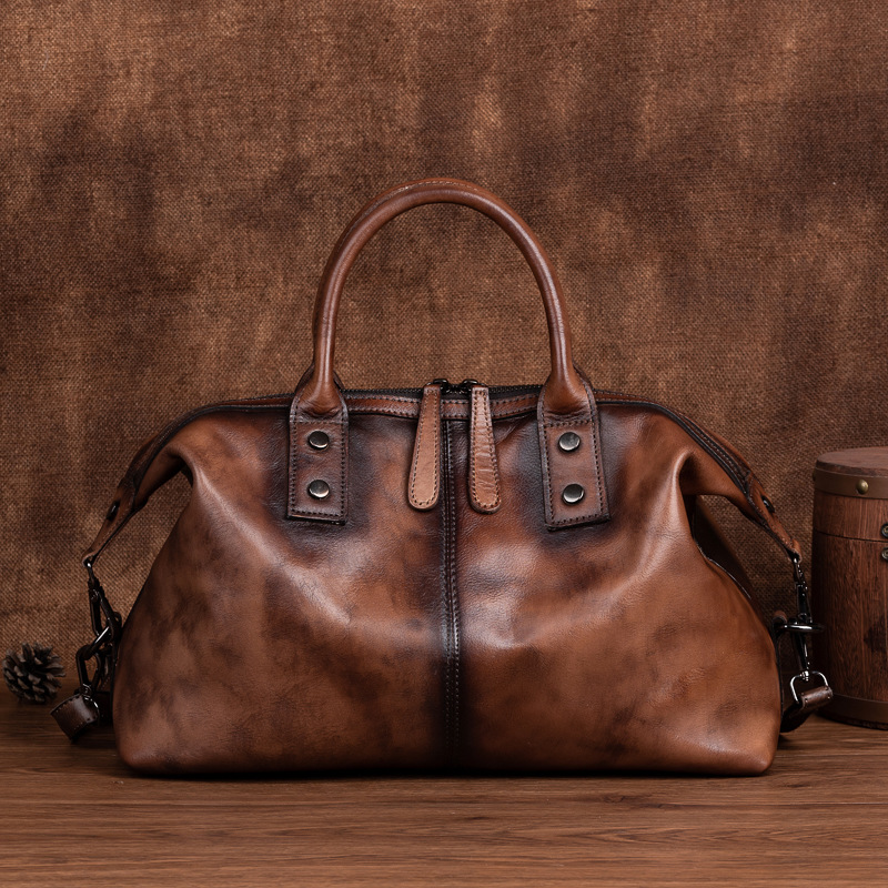 Johnature 2026 New Retro Women - Doctor Bag Leather 评论和价格