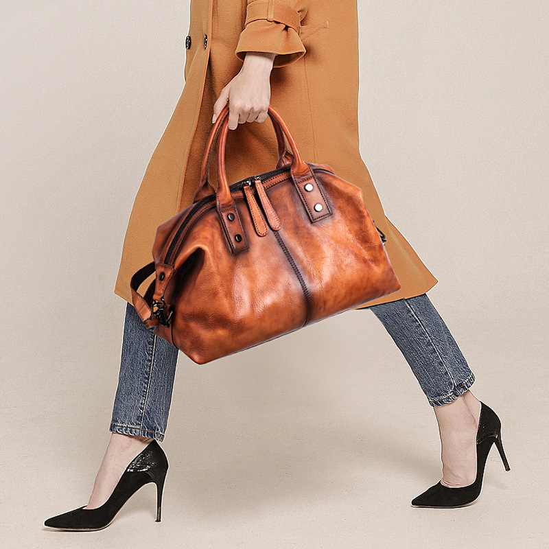 Johnature 2026 New Retro Women - Doctor Bag Leather 评论和价格