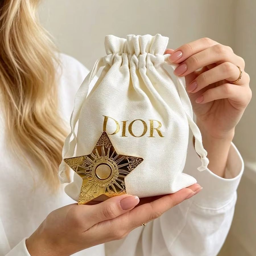 Dior Off‑White Canvas Drawstri - Women Bags Dior 评论和价格