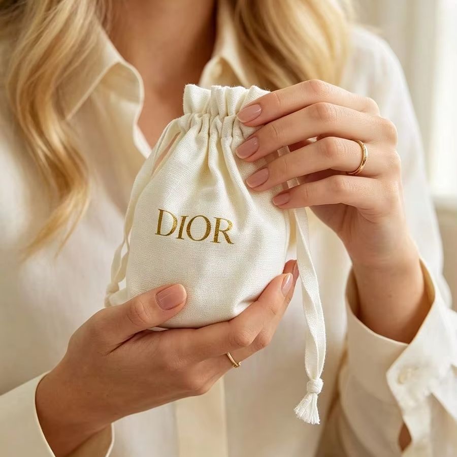 Dior Off‑White Canvas Drawstri - Women Bags Dior 评论和价格