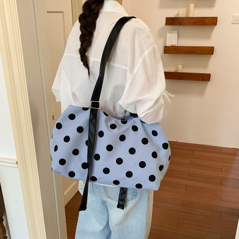 Multi-layer Canvas Polka Dot T - Women Handheld Bags 评论和价格