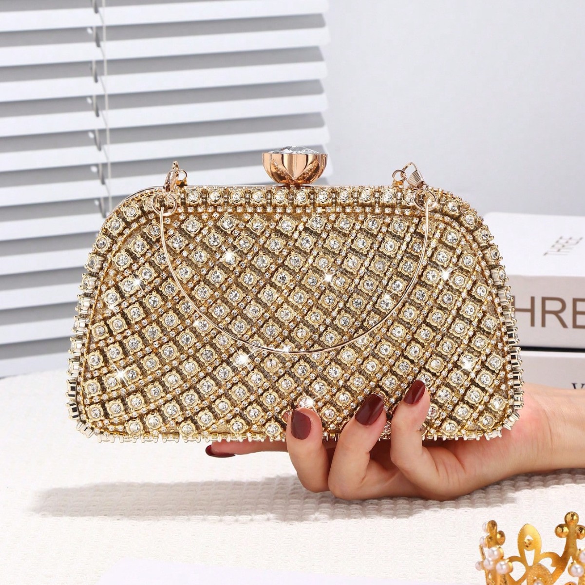 Luxury Diamonds Glitter Evenin - Clutch Bag Evening 评论和价格
