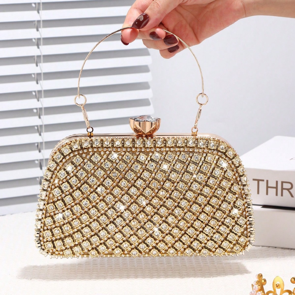 Luxury Diamonds Glitter Evenin - Clutch Bag Evening 评论和价格